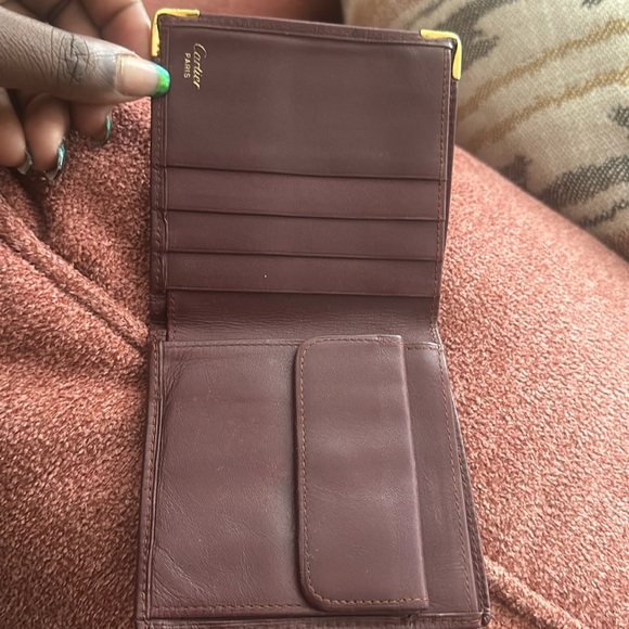 Cartier Burgundy Leather Wallet